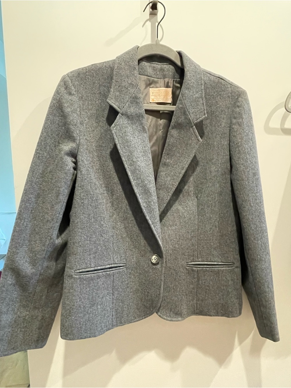 Pendleton Gray Wool-Blend Women's Blazer